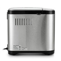 Machine à pain électrique Sudex 2,0 lb pour la maison, 15 programmes de cuisson automatiques, acier inoxydable brossé, 850 W, fonction maintien au chaud automatique