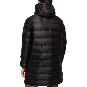 <b>Men's</b> <b>Long</b> Hooded Down Puffer Jacket Windproof Winter <b>Coat</b> Solid <b>Black</b> Zipper Closure Casual Style - Product Image 6