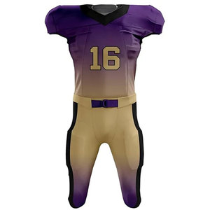 Unisex Uniform Sports Rugby Wear Sublimation Printing Moisture Wicking Wholesale <b>Compression</b> American Football Uniform Printed - Product Image 2