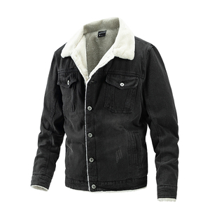 Fabricante Mayorista de Ropa, Chaquetas para Hombre, Chaquetas de Mezclilla de Color Sólido Básico Personalizadas, Proveedor de Chaquetas de Mezclilla Pesada para Hombre, OEM - Product Image 5