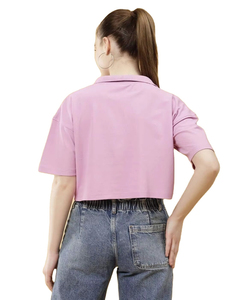 เสื้อโปโลผู้หญิงทรงเข้ารูป ผ้าฝ้าย เสื้อยืดโปโลลำลอง แฟชั่นทันสมัย เหมาะสำหรับใส่ลำลองและดูมีสไตล์ - Product Image 2