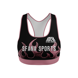 SFANA SPORTS Haut de yoga sans manches à bretelles croisées au dos, en Spandex/Nylon, haute élasticité, respirant, anti-choc, séchage rapide, ouvert - Product Image 3