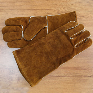 Wholesale Grade Industrial <b>Men</b> Cow Sheep Long Goat Skin Soft Goatskin Leather Welder Welding Welding <b>Garden</b> Work <b>Gloves</b> - Product Image 6