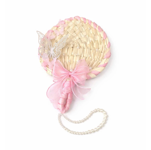 Abanico de Bambú Personalizado con Logotipo Impreso, Abanico de Hoja de Palma para Bodas con Decoración de Lazo Colorido - Product Image 1