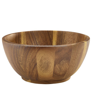 Bols de service à salade de fruits en bois artisanaux modernes en forme personnalisée et finitions pour la décoration de la maison et les fournitures de fête - Product Image 3