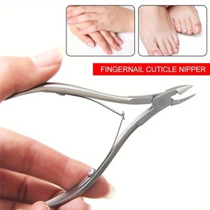 Coupe-cuticules professionnel en acier inoxydable, ciseaux pour soins des doigts, manucure, coupe-ongles, outils pour peaux mortes, doré et argenté - Product Image 4