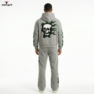 Top Trending High Quality Custom Size Winter Plus Size Hooded Regular Fit 100% Cotton Tracksuits Jogging Suits <b>Pullover</b> Solid - Product Image 6
