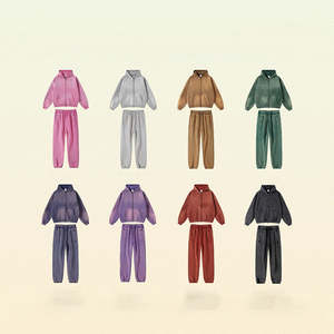 Sweat-shirts et pantalons de survêtement pour hommes en coton 100% avec logo personnalisé, effet délavé, teinture à la cire, style usé, tendance rétro, pour hommes et femmes - Product Image 5