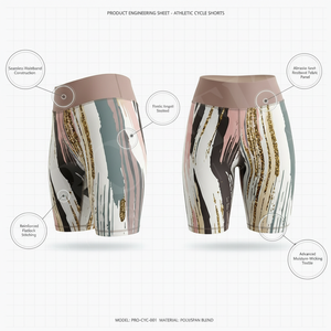 Pantalones Cortos Deportivos de Poliéster Elásticos y Cómodos para Mujer, Cintura Alta, Sublimación Personalizada - Product Image 2