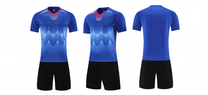 High Quality Men's Black Soccer Training Jersey Breathable Black Soccer Uniforms Short Sleeves Football Kit Soccer Uniform - Product Image 5