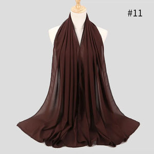 Foulard carré imprimé sur mesure, effet soie, hijab tendance, châle, marque privée, OEM, ODM, fabricant de textiles sur mesure - Product Image 3