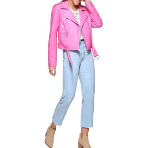 Top Latest Design <b>Women</b> Leather <b>Jackets</b> Hot Sale Custom Made Logo Style Color High Quality Luxury <b>Women</b> Genuine Leather <b>Jacket</b> - Product Image 3