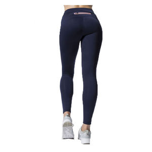 Pantalones de yoga suaves de color sólido, leggings deportivos de cintura alta, leggings deportivos sin costuras para mujer - Product Image 3