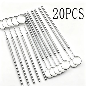 เครื่องมือผ่าตัดทางทันตกรรม BAFA SURGICAL INSTRUMENTS กระจกตรวจฟัน สแตนเลสสตีล ด้ามจับแบบมีลายกันลื่น สีเงิน ระดับ Class I ได้รับมาตรฐาน CE - Product Image 5