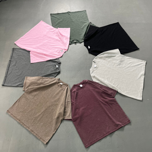 Camisetas Retro para Hombre de Alta Calidad 100% Algodón Oversize con Estampado Formal y Opción de Logotipo Personalizado Transfronterizo al por Mayor - Product Image 4