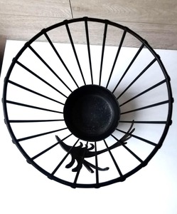 Porte-parapluie décoratif en fil métallique avec motif de poisson doré, idéal pour la maison, le bureau, le hall d'entrée et la décoration haut de gamme, provenant d'Inde - Product Image 4