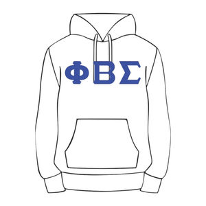 เสื้อฮู้ดสีขาว Phi Beta Sigma ผ้าฝ้ายพรีเมียม เสื้อผ้าสมาคมนักศึกษากรีก ปักลายตามสั่ง Divine Nine HBCU Greek Life - Product Image 2