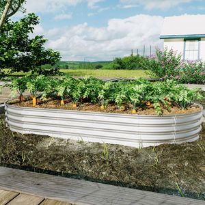 Kit per Orto Rialzato 8x4x1ft in Acciaio Zincato Resistente, Fioriera per Verdure, Fiori ed Erbe da Esterno, Vasi e Fioriere - Product Image 4