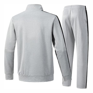 Ensemble deux pièces pour homme White Bird Express, veste zippée intégrale noire et rouge décontractée d'hiver, pantalon de jogging, 100% coton, respirant, séchage rapide - Product Image 6