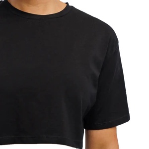 2025 buena calidad alta moda algodón corto Mujer verano Crop Top Alta Calidad Algodón señoras Crop Tops camiseta mujer camisa - Product Image 2