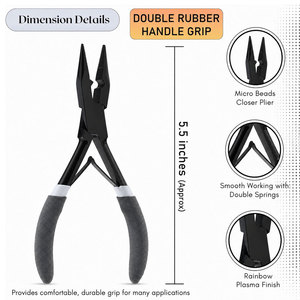 Wholesale Hair Extension Installation Tool Kit Professional Micro Ring <b>Pliers</b> <b>Set</b> with Storage Case - Product Image 5