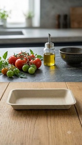 Assiettes rectangulaires jetables écologiques en bagasse de canne à sucre de 7 pouces, biodégradables, pour servir lors de fêtes - Product Image 4