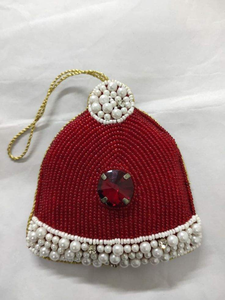 Classic Colorful Crystal Glass Beaded Handmade Durable Eco-Friendly Waterproof <b>Rose</b> <b>Quartz</b> Keychain with Embroidery Detailing - Product Image 4