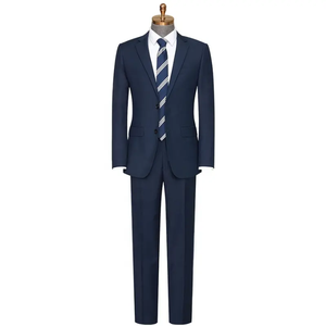 Nuevo Diseño Personalizado, Pantalones de Traje Formales para Hombre, de Tela TR Tejida, Transpirable, Antiarrugas, de Alta Calidad, Cierre de un Solo Botón - Product Image 1