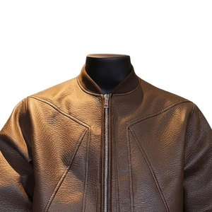Full Sleeves Men's Cowhide <b>Leather</b> <b>Jacket</b> New Style Cowhide <b>Leather</b> <b>Jackets</b> Windproof <b>Leather</b> <b>Jacket</b> For Sale - Product Image 5