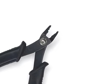 Pince coupante noire en acier inoxydable pour extensions capillaires à la kératine – Outil de coiffure pour extensions de cheveux - Product Image 4