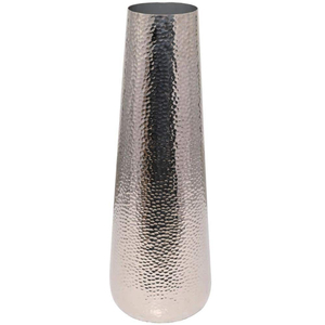 Nouvelle Arrivée Vase à Fleurs Métallique Argenté Martelé pour Mariage, Centre de Table Décoratif, Support pour Fleurs Artificielles pour Anniversaire - Product Image 1