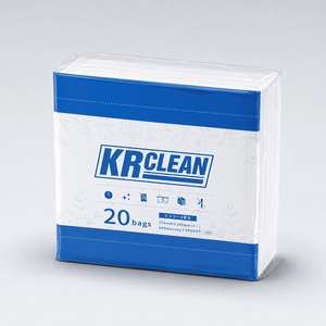 ผ้าขนหนูอาบน้ำแบบใช้แล้วทิ้งสำหรับผู้ใหญ่ KRCLEAN ผลิตจากวัสดุไม่ถักทอ บรรจุ 20 ถุง ขนาด 770 มม. x 340 มม. ผลิตตามสั่ง แห้งเร็ว เป็นมิตรกับสิ่งแวดล้อม ผสมวิสโคสและ PET - Product Image 1