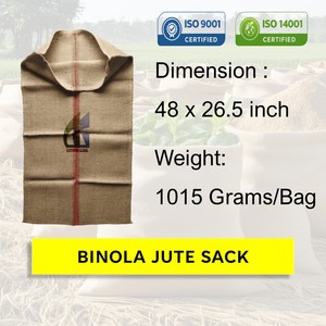ถุงปอกระเจาใหม่ขนาด 48x26.5 นิ้ว น้ำหนัก 1015 กรัม สำหรับบรรจุภัณฑ์กาแฟและวานิลลา ถุงปอกระเจาเป็นมิตรกับสิ่งแวดล้อม ขายส่งโดยกู๊ดแมน โกลบอล บังกลาเทศ - Product Image 2