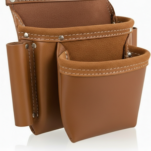 เข็มขัดเครื่องมือหนังพรีเมียมผ้าแคนวาสแบบหนาพิเศษสำหรับช่างไฟฟ้า ช่างไม้ กระเป๋าคาดเอวปรับได้ ราคาขายส่ง OEM - Product Image 5