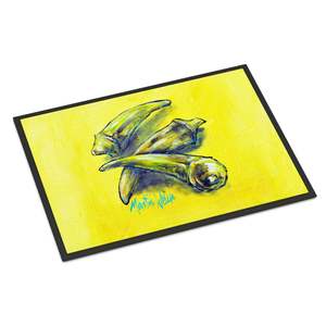 Nouveau 18H X 27W Trois pour se préparer Paillasson Okra Antidérapant Lavable Low Pile Tapis d'entrée intérieur et extérieur - Product Image 1