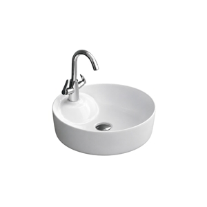 Lavabo Moderno SERA con Certificación NSF, Acabado Pulido Brillante, Desagüe Incluido, Grifo de Palanca, Montaje en Encimera de un Solo Orificio, 12L - Product Image 1