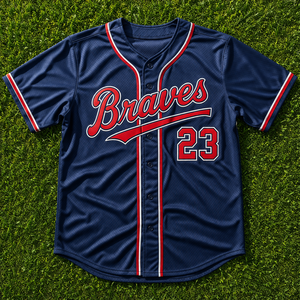 Camiseta de béisbol personalizada para escuelas, de secado rápido, transpirable, 100% poliéster, con nombre y número del jugador sublimados. - Product Image 4