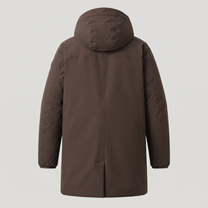 Wholesale <b>Men's</b> Heavyweight <b>Winter</b> Jacket 100% Cotton Polyester <b>Winter</b> Windproof Coat <b>Men's</b> Full Zipper Hooded Bomber Jacket - Product Image 2