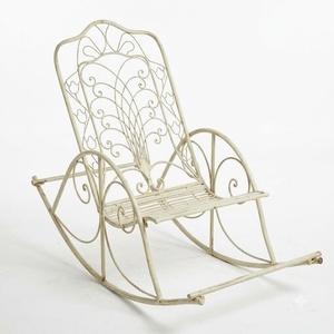 Banc de jardin en fer forgé sur mesure, design européen, résistant aux intempéries, 2 places, pour meubles de jardin d'extérieur - Product Image 1