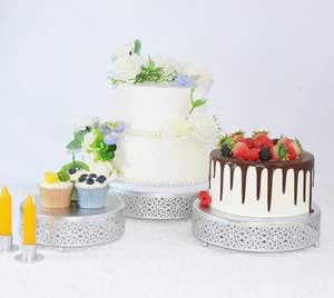 Elegante Soporte para Tartas para Bodas y Aniversarios, Soporte Decorativo para Postres para Fiestas y Exhibición en Panaderías - Product Image 6