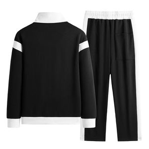 Men's Outfit Casual 2 Piece Contrast Sports Jogging Tracksuits Set Korean <b>Jacket</b> Trousers Two-piece Comfy Running Tracksuit - Product Image 4