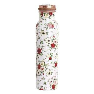 Bouteille en cuivre pur à motif animalier du Jardin Royal du Patrimoine Indien, de calibre épais, réutilisable, pour la santé et le sport, pour usage quotidien - Product Image 2