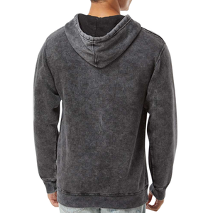 Sudadera con Capucha Mineral Wash para Hombre, Estilo Vintage, Texturizada, Manga Larga, Felpa Suave, Estilo Urbano, Corte Holgado, Colores Personalizados, Venta al por Mayor, OEM, ODM - Product Image 3
