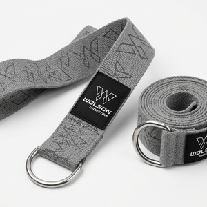Premium Yoga Strap with Spandex/Polyester Webbing and Metal D-<b>Ring</b> Buckle Portable Non-Slip for <b>Stretching</b> and Fitness Training - Product Image 2
