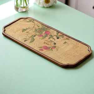 Plato de Servir de Madera Hecho a Mano, Bandeja Redonda de Madera Natural para Fiestas y Cenas, y Elegante Plato de Madera para Decoración del Hogar y Regalos - Product Image 4