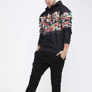 Ventes chaudes, sweats à capuche en polaire pour hommes, impression numérique brodée, respirant, séchage rapide, 100% coton, haute qualité, personnalisable - Product Image 4