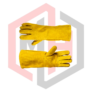 Quality Leather Welding Gloves Flexible Breathable Tear-Resistant Heat-Insulating Safety Gloves for Welders Customized Color - Product Image 6