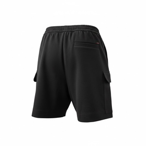 Pantalones Cortos de Verano para Hombre, Casuales, de Punto, Corte Holgado, con Cierre de Cordón, de Algodón Ecológico, Sólidos, de Secado Rápido y Transpirables - Product Image 2