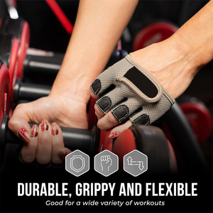 Premium Weightlifting Gloves <b>Half</b> Finger Anti <b>Slip</b> Gym Gloves with Wrist Wraps for Strength Training Bodybuilding Fitness Gloves - Product Image 4