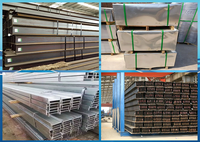 Poutre en H laminée à chaud pour la construction, acier structurel Q235B S355JR Grade 50, à large bord, longueur 6m-12m, idéale pour la soudure et le pliage
